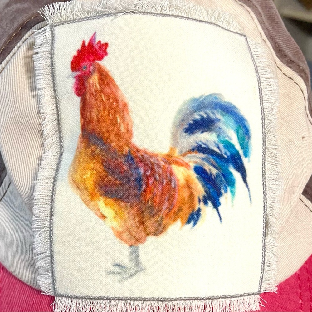 Southern Junkie Distressed Rooster Adjustable Cap O/S - Picture 7 of 8